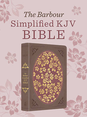 Picture of The Barbour Simplified KJV Bible--Deluxe Edition [Brown & Rose Floral Inset]