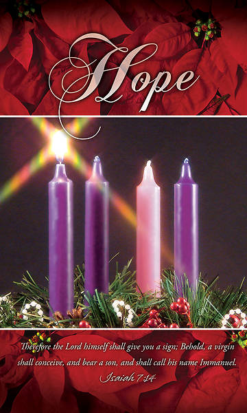 Picture of Hope Advent Wreath 3' X 5' Fabric Banner