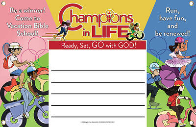 Picture of Vacation Bible School (VBS) 2020 Champions in Life Outdoor Banner