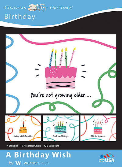 Picture of A Birthday Wish Birthday Boxed Cards (Box of 12)