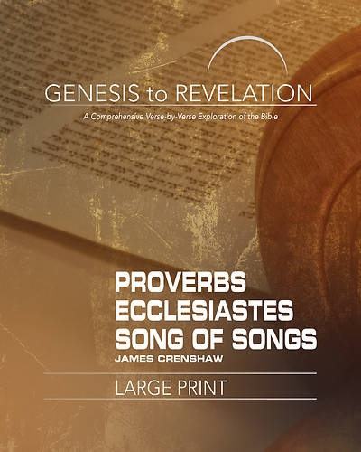 Picture of Genesis to Revelation: Proverbs, Ecclesiastes, Song of Songs Participant Book