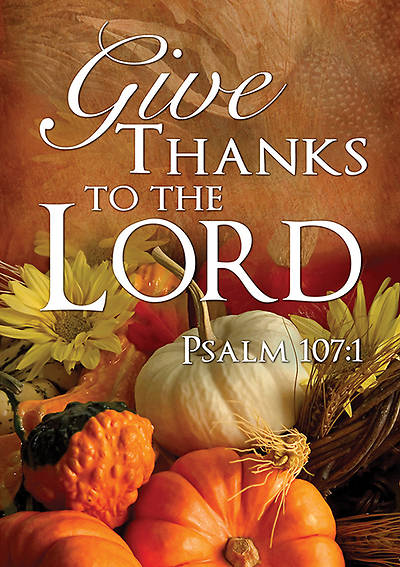 Picture of Fall Thanksgiving Banner Give Thanks 4x6
