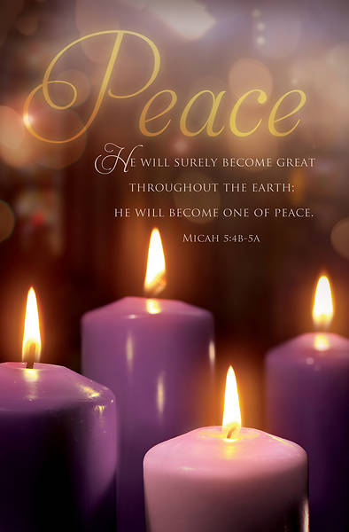 Picture of Advent Peace Week 3 Micah 5:4b-5a Bulletin Regular