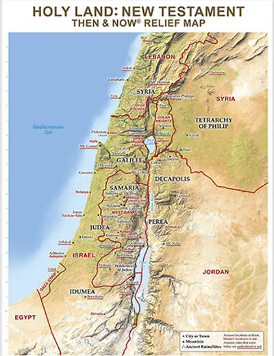Picture of Holy Land: New Testament, Then & Now Relief Map