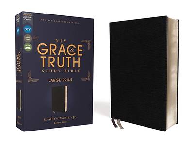Picture of Niv, the Grace and Truth Study Bible, Large Print, European Bonded Leather, Black, Red Letter, Comfort Print