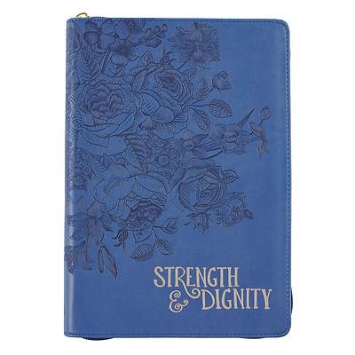 Picture of Journal Classic Zippered Luxleather Strength & Dignity