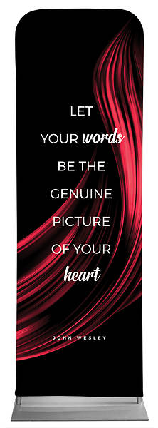 Picture of Let Your Words Color Swirl Words of Wesley Sleeve Banner
