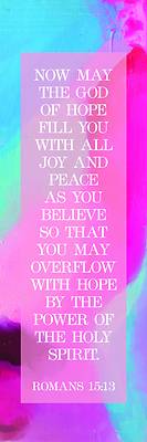 Picture of Overflow With Hope Bookmark (Package of 25) Inspirational