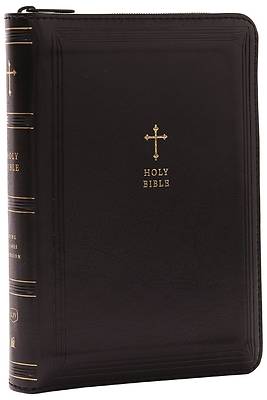 Picture of KJV Holy Bible, Compact Reference Bible, Leathersoft, Black with Zipper, 53,000 Cross-References, Red Letter, Comfort Print