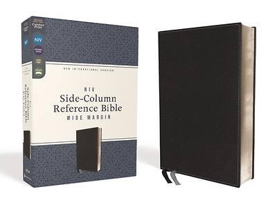 Picture of Niv, Side-Column Reference Bible, Wide Margin, Leathersoft, Black, Comfort Print