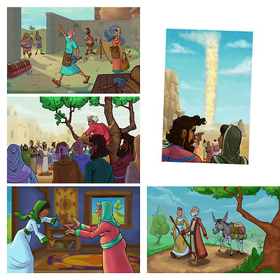 Picture of Vacation Bible School (VBS) 2025 Road Trip Bible Story Poster Pack