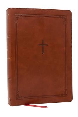 Picture of NKJV Giant Print End-Of-Verse Reference Bible, Brown Leathersoft, Red Letter, Comfort Print
