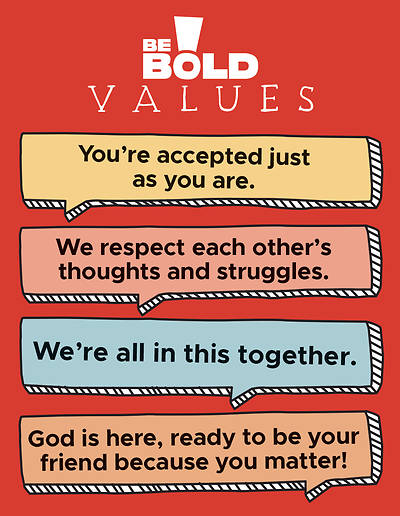 Picture of Be Bold Values Poster