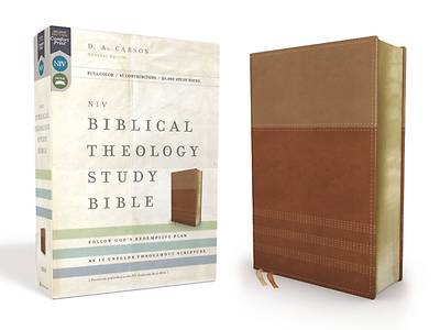 Picture of NIV, Biblical Theology Study Bible, Imitation Leather, Tan/Brown, Comfort Print