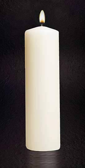 Picture of Christ Plain 11" X 3" Candle