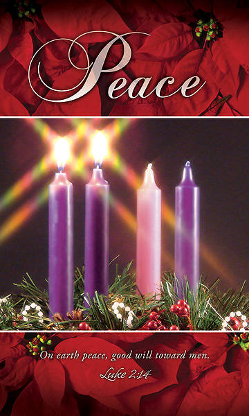 Picture of Peace Advent Wreath 3' X 5' Fabric Banner