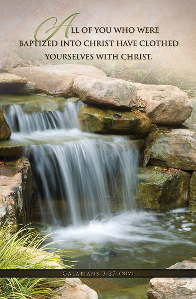 Picture of Baptized Into Christ Baptism Regular Size Bulletin