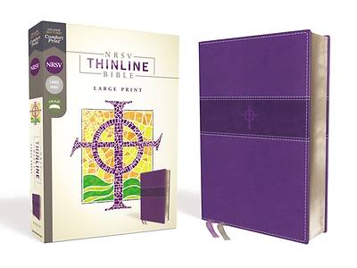 Picture of NRSV Thinline Bible, Large Print, Leathersoft, Purple, Comfort Print