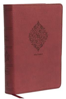 Picture of NKJV, Reference Bible, Compact Large Print, Imitation Leather, Burgundy, Red Letter Edition, Comfort Print