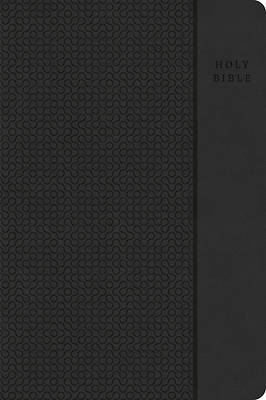 CSB Large Print Compact Reference Bible, Value Edition, Easy-To-Read Optimal Type, Charcoal Leathertouch