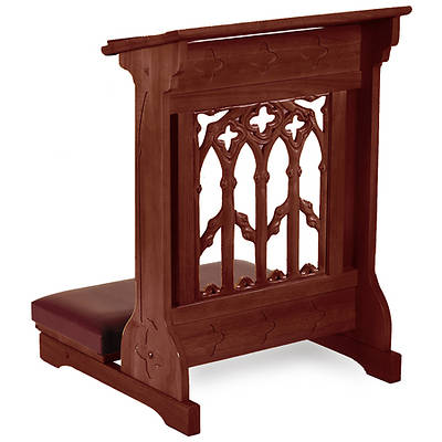 Picture of Canterbury Collection Padded Kneeler - Walnut Stain