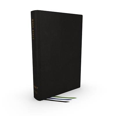 Picture of Net Bible, Thinline Large Print, Genuine Leather, Black, Thumb Indexed, Comfort Print