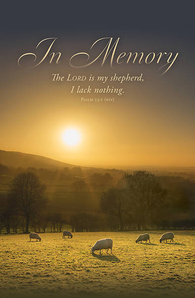 In Memory Regular Size Bulletin