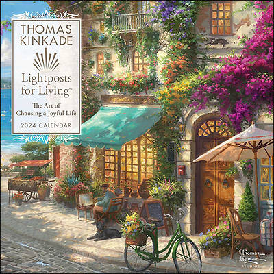 Picture of Thomas Kinkade Lightposts for Living 2024 Wall Calendar