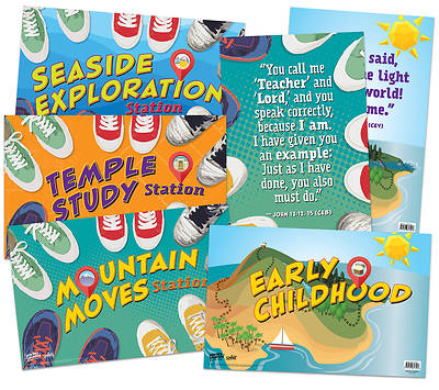 Picture of Vacation Bible School VBS 2024 Seekers in Sneakers Poster Pack of 6 of 6