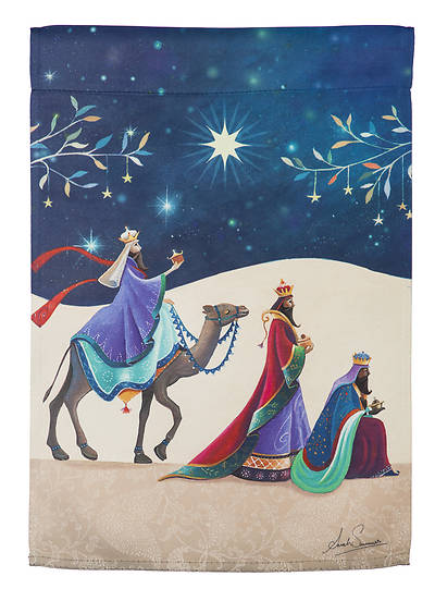 Picture of Three Kings Garden Suede Flag