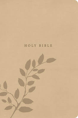 CSB Large Print Personal Size Reference Bible, Value Edition, Easy-To-Read Optimal Type, Beige Leathertouch