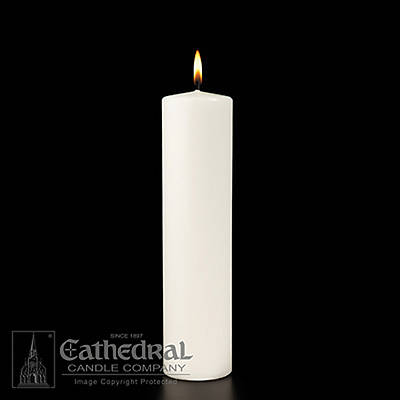 Picture of Plain White Christ Candle 3" x 12"