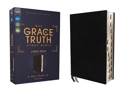 Picture of Niv, the Grace and Truth Study Bible, Large Print, European Bonded Leather, Black, Red Letter, Thumb Indexed, Comfort Print