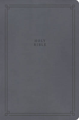 CSB Large Print Personal Size Reference Bible, Value Edition, Easy-To-Read Optimal Type, Charcoal Leathertouch