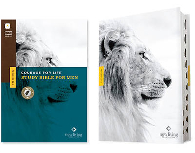 Picture of NLT Courage for Life Study Bible for Men, Filament-Enabled Edition (Hardcover, Indexed)