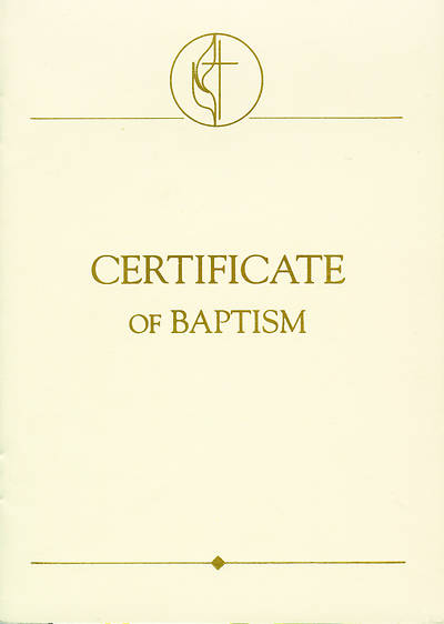 Picture of United Methodist Covenant II Child Baptism Certificates (Pkg of 3)
