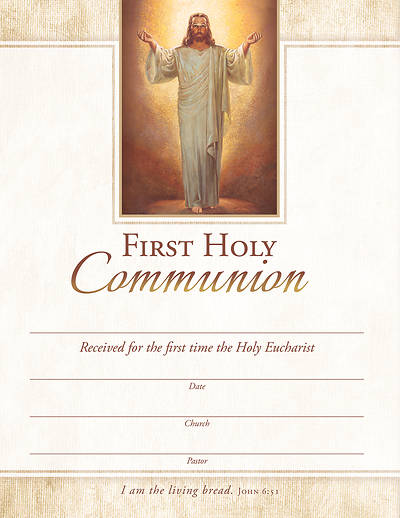 Picture of First Holy Communion Certificate