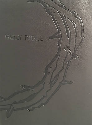 Picture of KJV Sword Study Bible Giant Print Designer Charcoal Ultrasoft Crown of Thorns Indexed