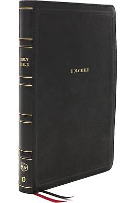 Picture of Nkjv, Deluxe Reference Bible, Center-Column Giant Print, Leathersoft, Black, Red Letter Edition, Thumb Indexed, Comfort Print