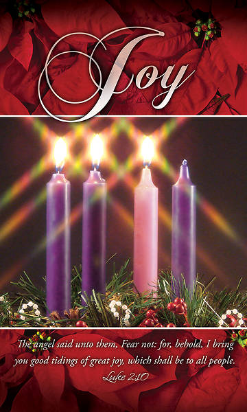 Picture of Joy Advent Wreath 3' X 5' Fabric Banner