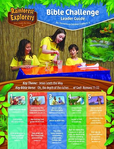 Picture of Vacation Bible School VBS 2021 Rainforest Explorers Bible Challenge Leader Guide