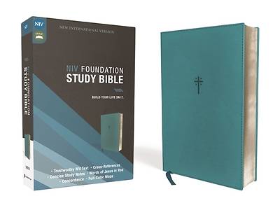 Picture of Niv, Foundation Study Bible, Leathersoft, Teal, Red Letter