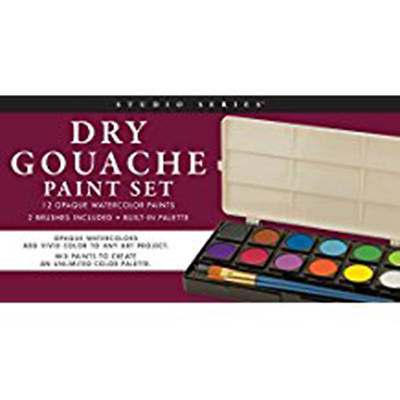 Picture of Studio Series Dry Gouache Paint Set (12 Opaque Watercolor Paints)