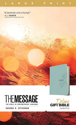 Picture of The Message Deluxe Gift Bible, Large Print (Leather-Look, Teal)