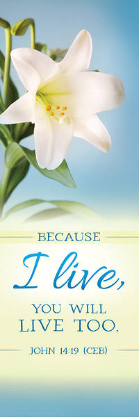 Picture of Because I Live Easter Lilys Bookmark