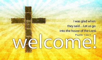 Picture of Welcome! Pew Card Package of 50