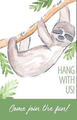 Picture of Hang With Us Postcard (Package of 25) Inspirational