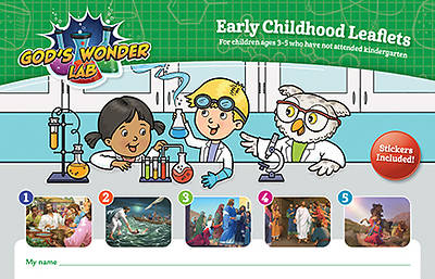 Picture of Vacation Bible School VBS 2022 God's Wonder Lab Early Childhood Leaflets & Stickers