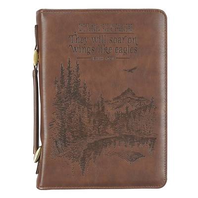Bible Cover Large Brown Wings Like Eagles Isaiah 40