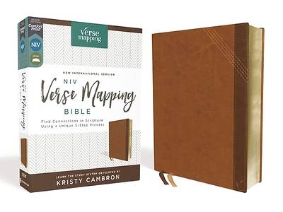 Picture of Niv, Verse Mapping Bible, Leathersoft, Brown, Comfort Print